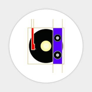 Vinyl Player Magnet